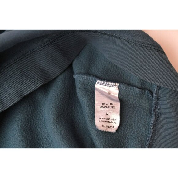 Peloton Sweatshirt Cotton Crew Neck Logo Size Large Indigo Blue with Logo - Picture 9 of 12